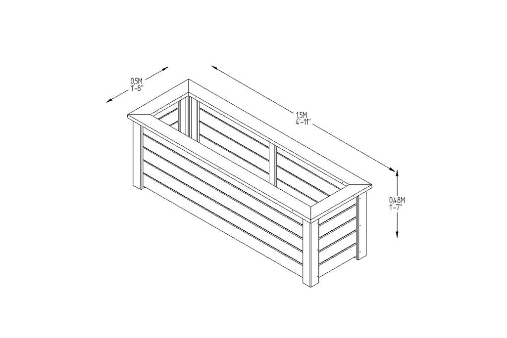 Forest Garden Cambridge Planter - Trusted Building Supplies