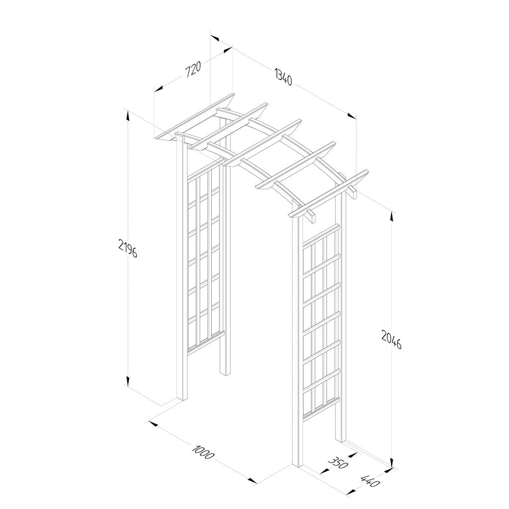 Forest Garden Classic Dome Arch - Trusted Building Supplies