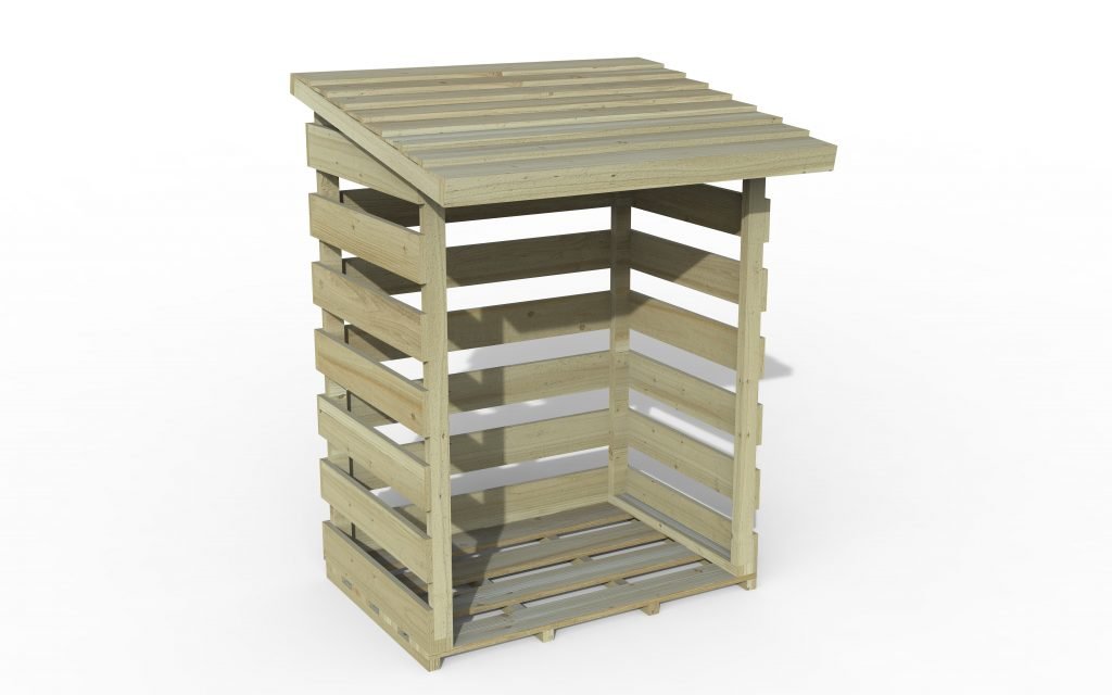 Forest Garden Compact Pent Log Store - Trusted Building Supplies