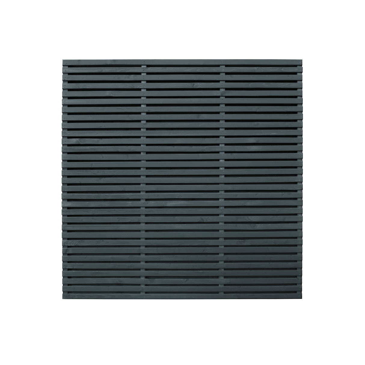 Forest Garden Contemporary Double Slatted Fence Panel - 1.8m x 1.8m - Trusted Building Supplies