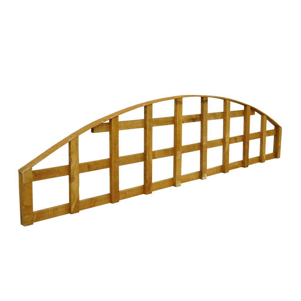 Forest Garden Convex Trellis Fence Topper - 1830mm x 460mm - Trusted Building Supplies