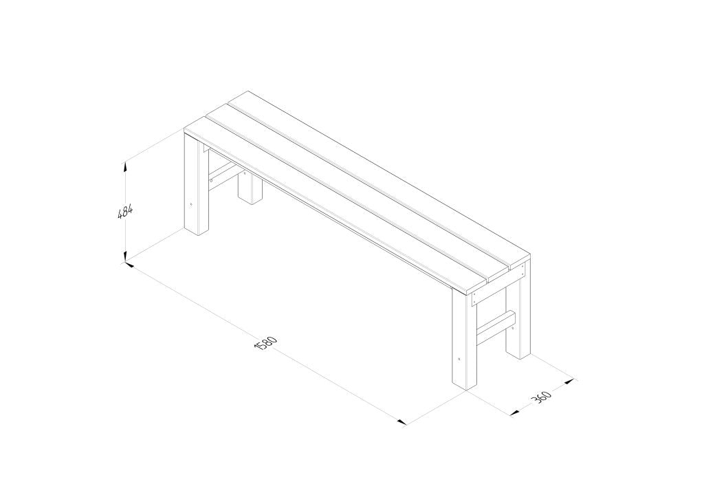 Forest Garden Dining Bench - Trusted Building Supplies
