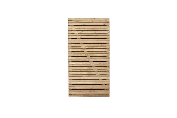 Forest Garden Double Slatted Gate - 6ft - Trusted Building Supplies
