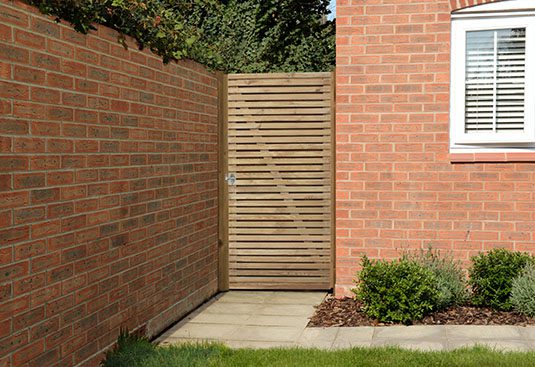 Forest Garden Double Slatted Gate - 6ft - Trusted Building Supplies
