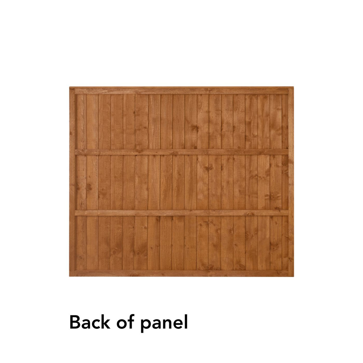 Forest Garden Golden Brown Dipped Treated Closeboard Fence Panel - Trusted Building Supplies