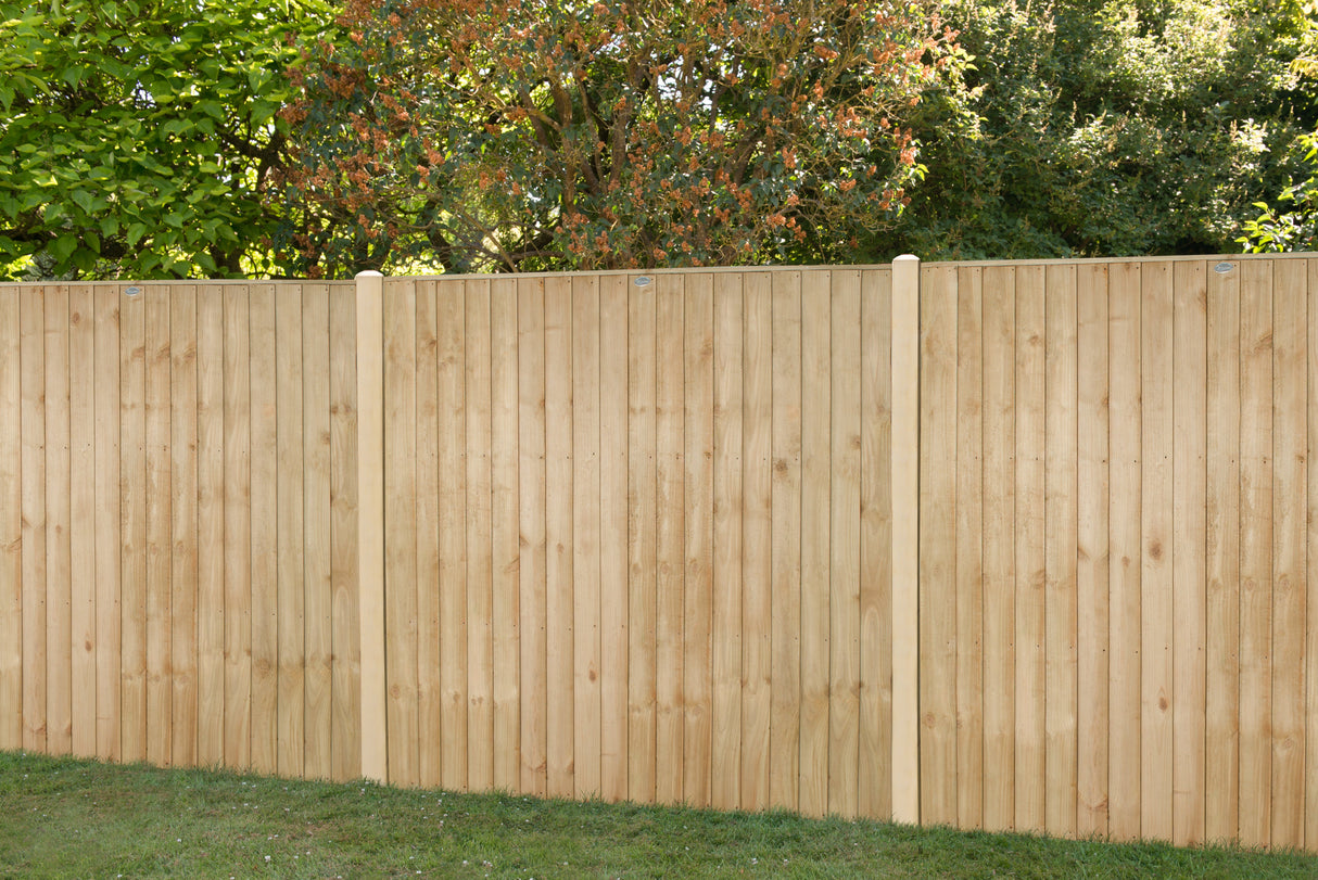 Forest Garden Green Pressure Treated Closeboard Fence Panel - Trusted Building Supplies