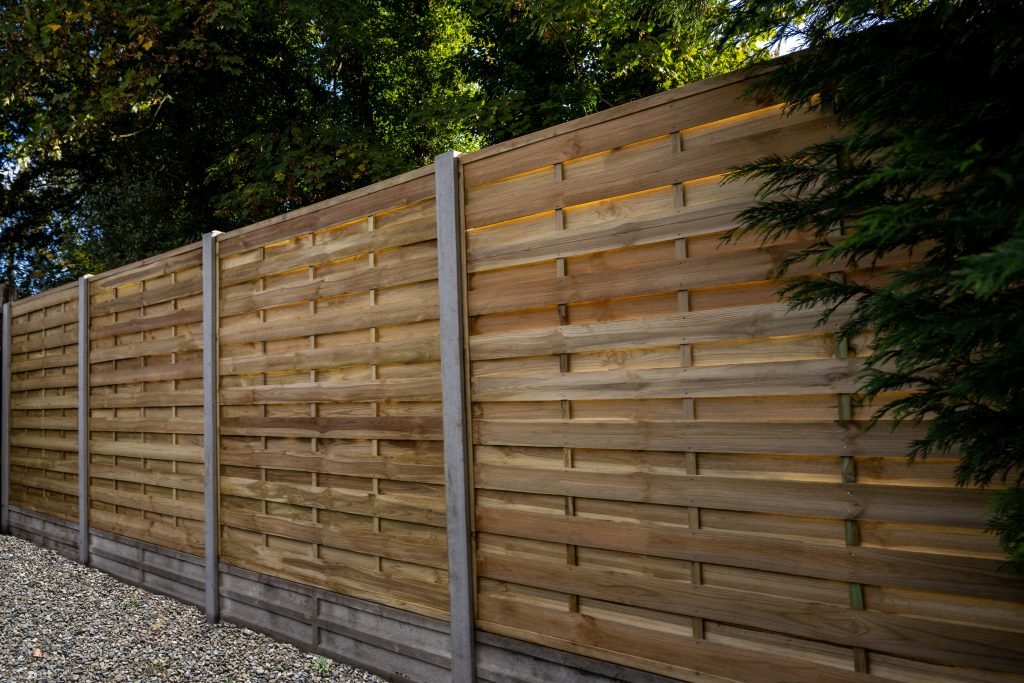 Forest Garden Green Pressure Treated Decorative Flat Top Fence Panel - 1.8m x 1.8m - Trusted Building Supplies