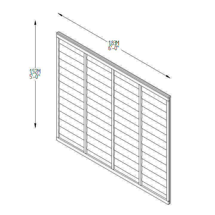 Forest Garden Green Pressure Treated Superlap Fence Panel - Trusted Building Supplies
