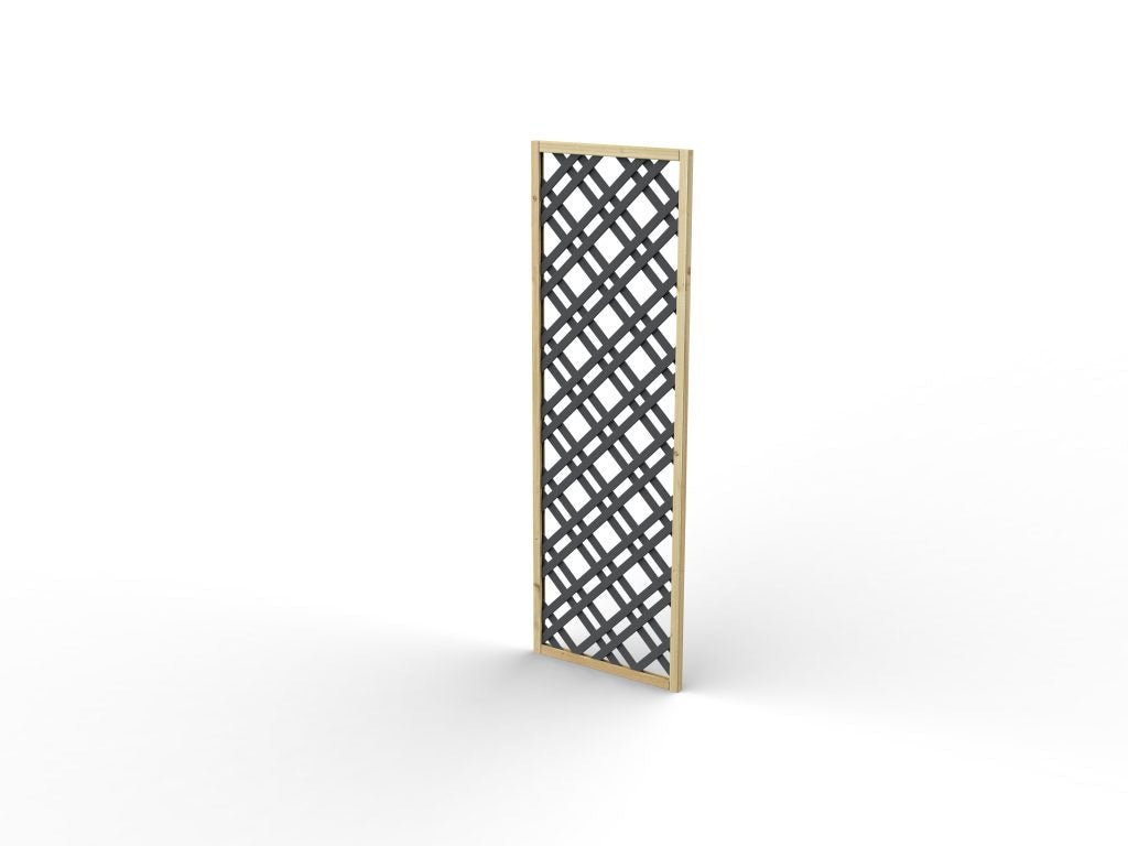 Forest Garden Grey Painted Lattice - Trusted Building Supplies