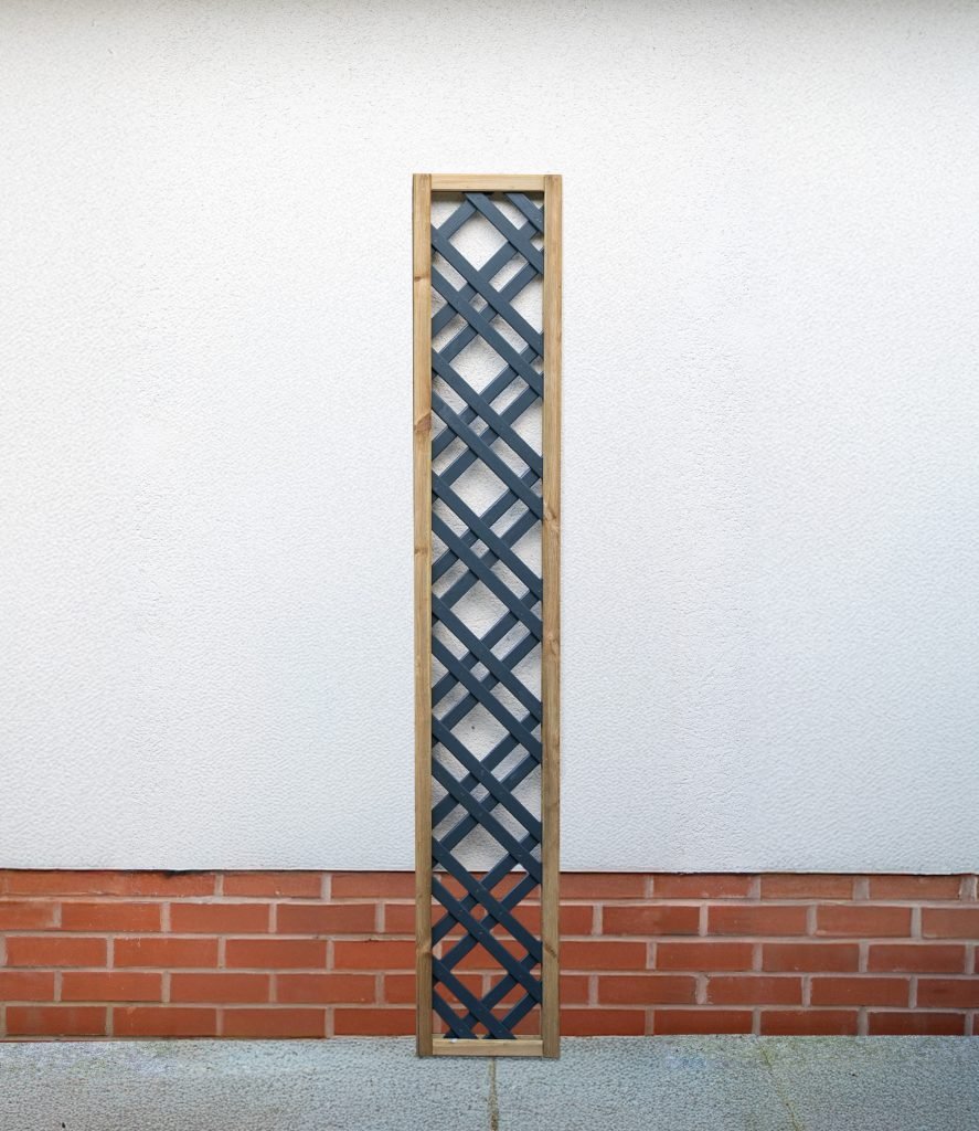 Forest Garden Grey Painted Lattice - Trusted Building Supplies