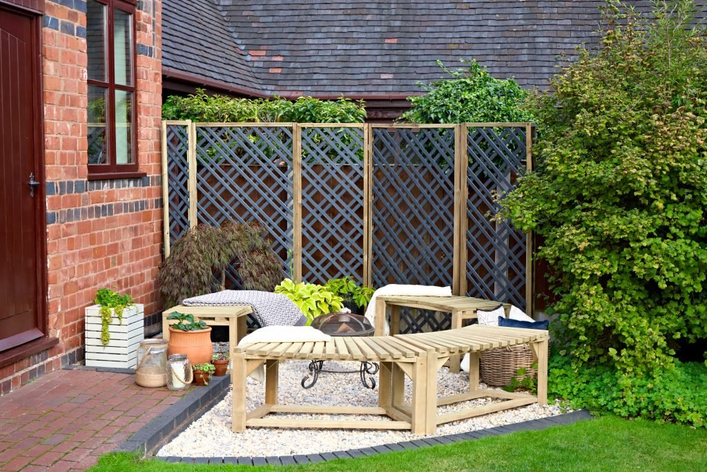 Forest Garden Grey Painted Lattice - Trusted Building Supplies