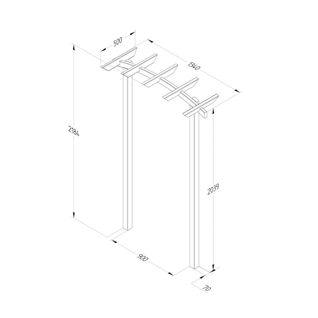 Forest Garden Hanbury Dome Top Arch - Trusted Building Supplies