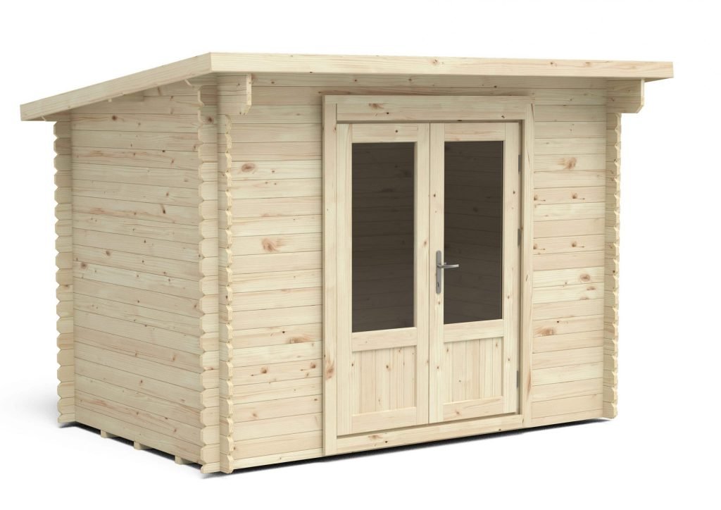 Forest Garden Harwood Pent Roof Log Cabin - 3m x 2m - Trusted Building Supplies