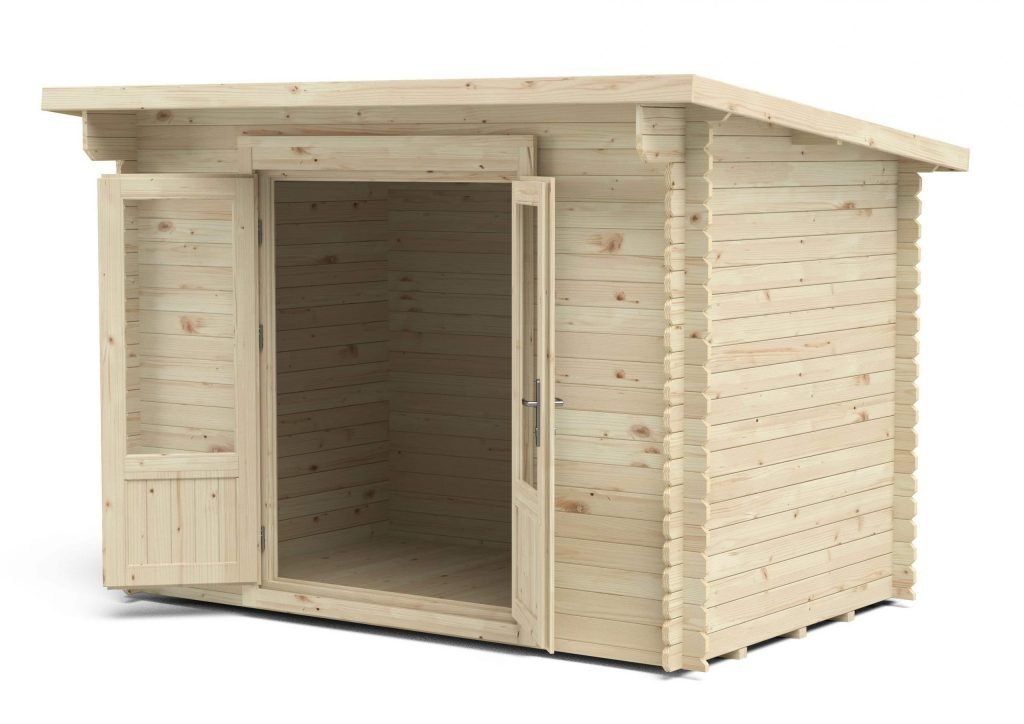 Forest Garden Harwood Pent Roof Log Cabin - 3m x 2m - Trusted Building Supplies