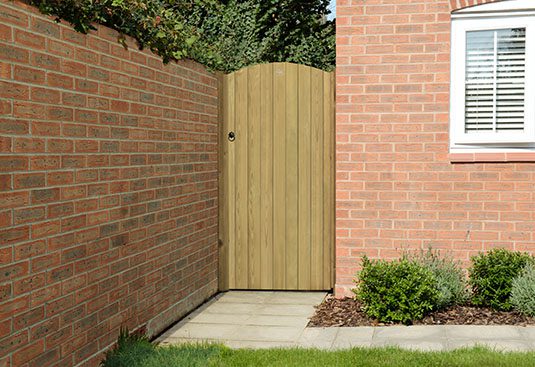 Forest Garden Heavy Duty Dome Top Tongue & Groove Gate - 6ft - Trusted Building Supplies