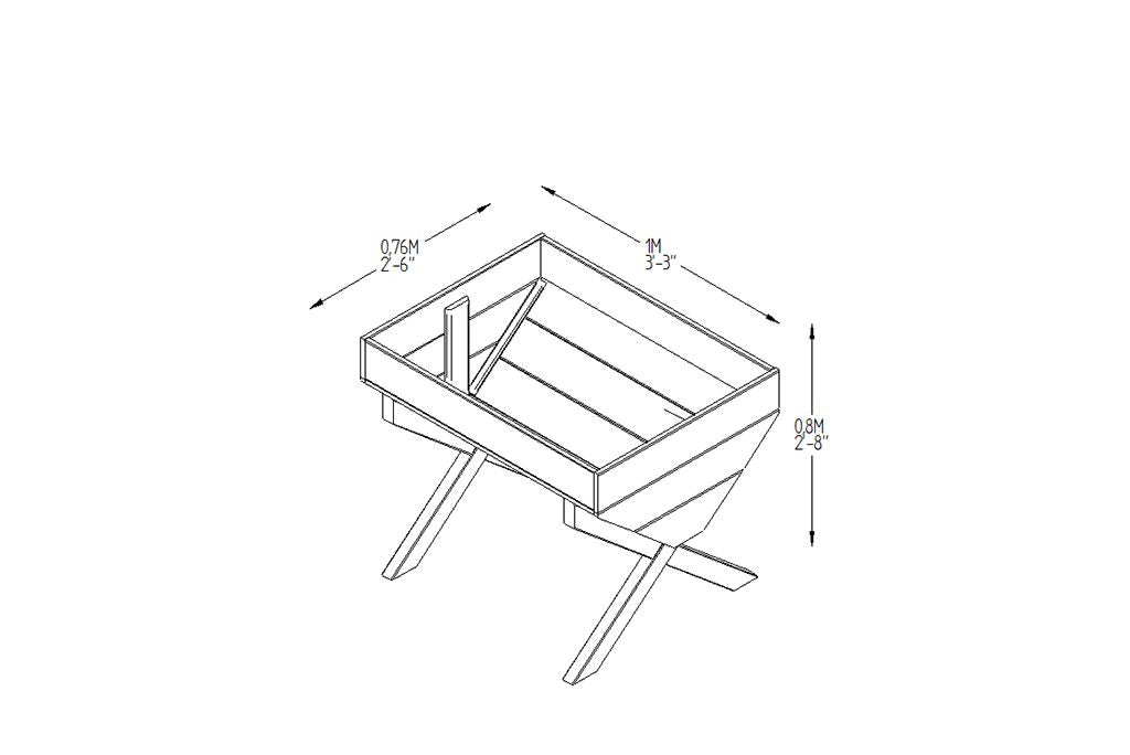 Forest Garden Kitchen Garden Trough - Trusted Building Supplies