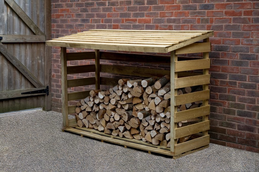 Forest Garden Large Pent Log Store - Trusted Building Supplies