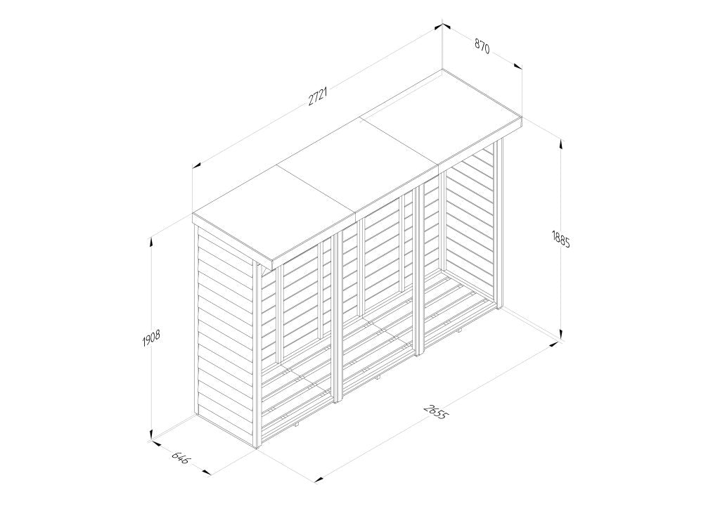 Forest Garden Log Store - Trusted Building Supplies