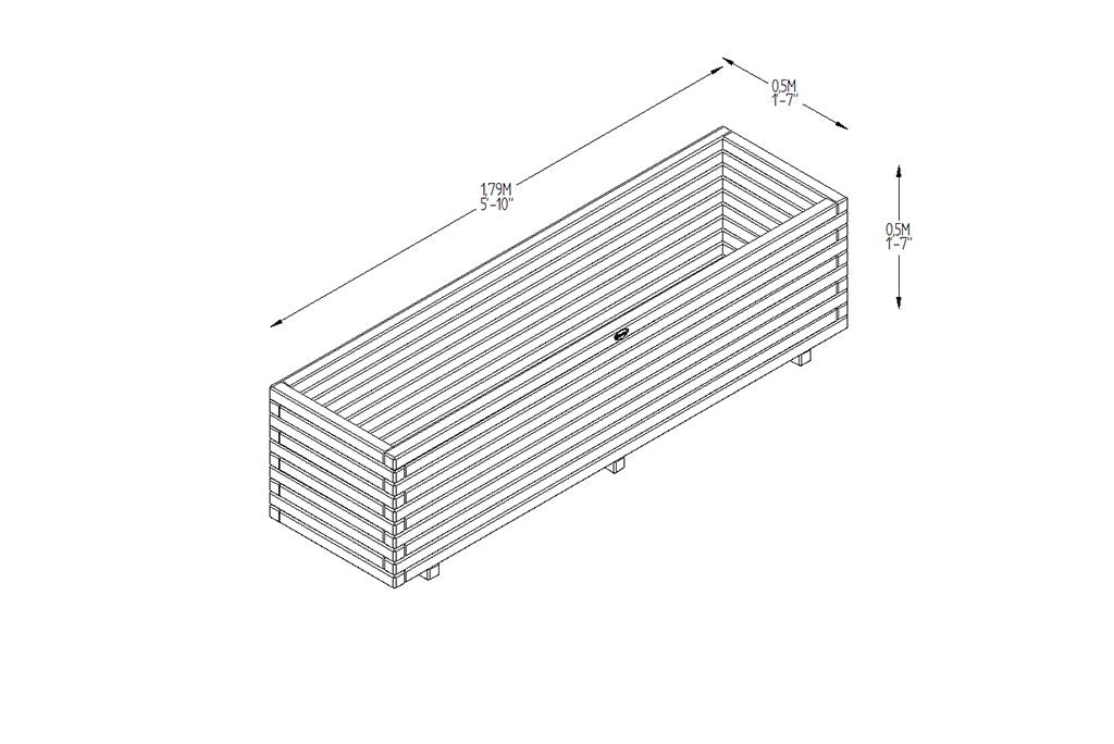 Forest Garden Lomello Planter - Trusted Building Supplies