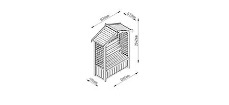 Forest Garden Lyon Arbour - Trusted Building Supplies