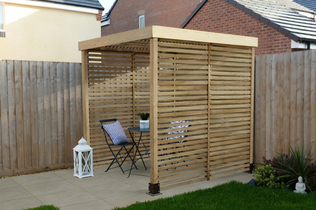 Forest Garden Modular Pergola With Side Panels - Trusted Building Supplies