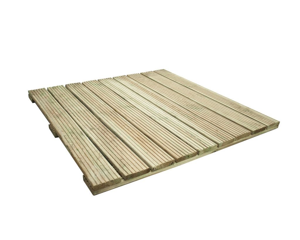 Forest Garden Patio Deck Tile - 600mm x 600mm - Pack of 4 - Trusted Building Supplies