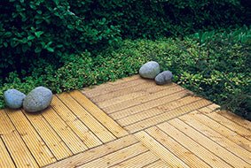 Forest Garden Patio Deck Tile - 900mm x 900mm - Pack of 4 - Trusted Building Supplies