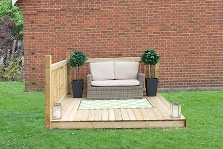 Forest Garden Patio Decking Kit - 2.4m x 2.4m - Trusted Building Supplies
