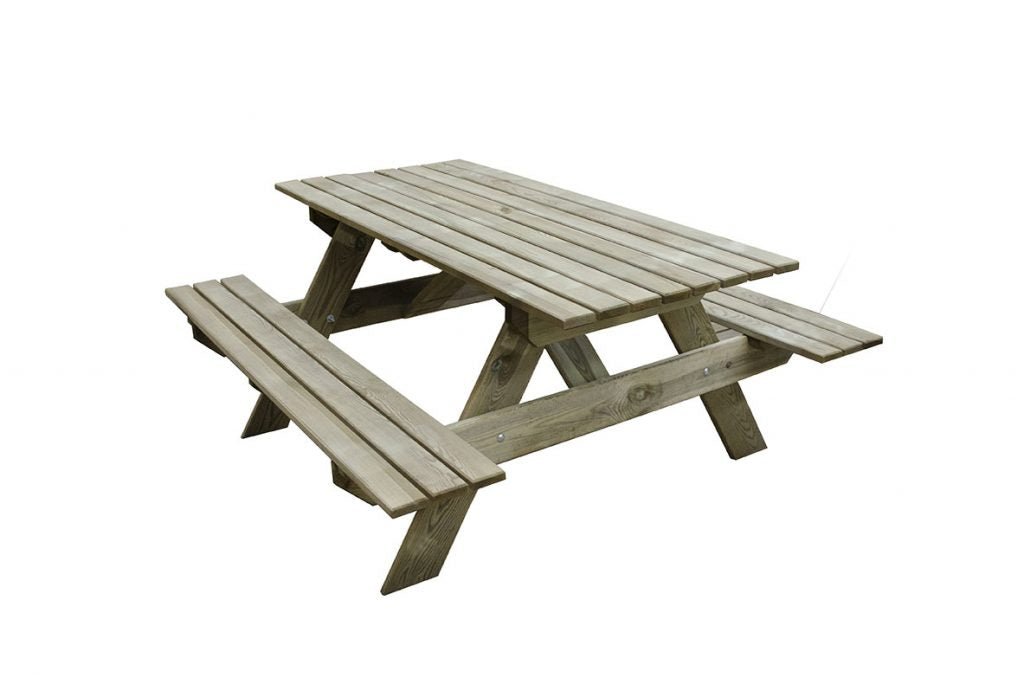 Forest Garden Rectangular Picnic Table - Small - Trusted Building Supplies