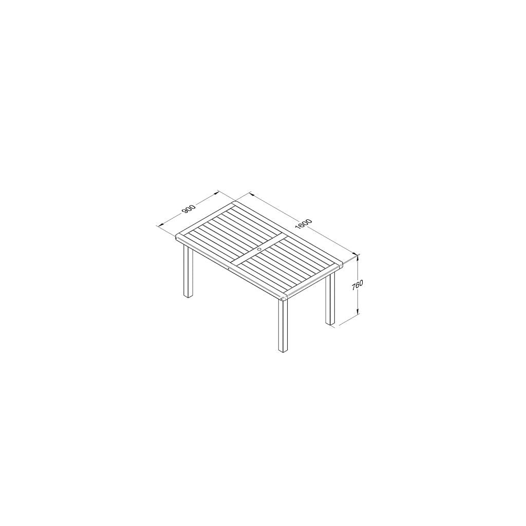 Forest Garden Rosedene Table - Trusted Building Supplies