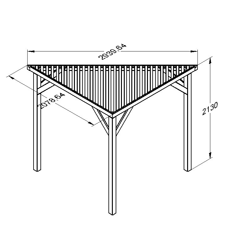 Forest Garden Slatted Corner Pergola - Trusted Building Supplies