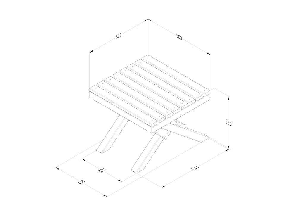 Forest Garden Slatted Table - Trusted Building Supplies