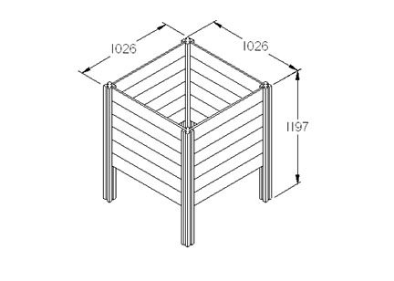 Forest Garden Slot Down Compost Bin - Trusted Building Supplies