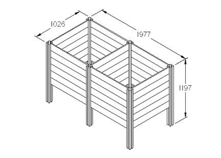 Forest Garden Slot Down Compost Bin Extension Kit - Trusted Building Supplies