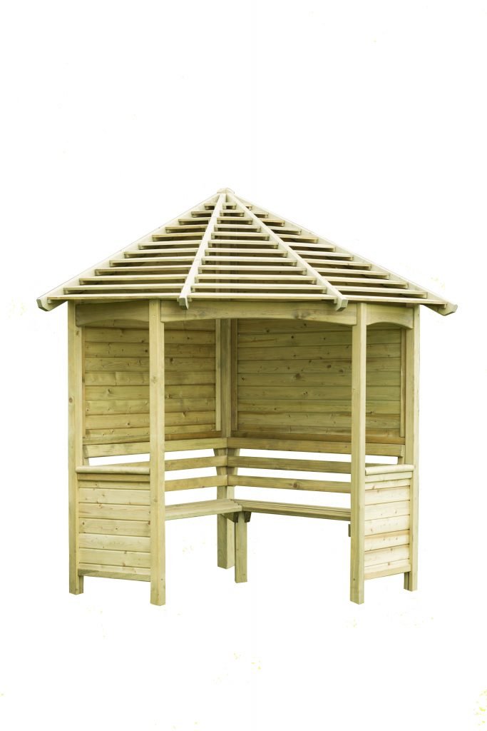 Forest Garden Venetian Corner Arbour - Trusted Building Supplies