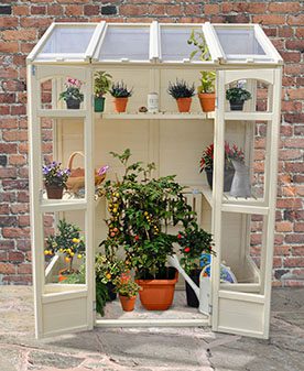 Forest Garden Victorian Tall Wall Greenhouse - Trusted Building Supplies