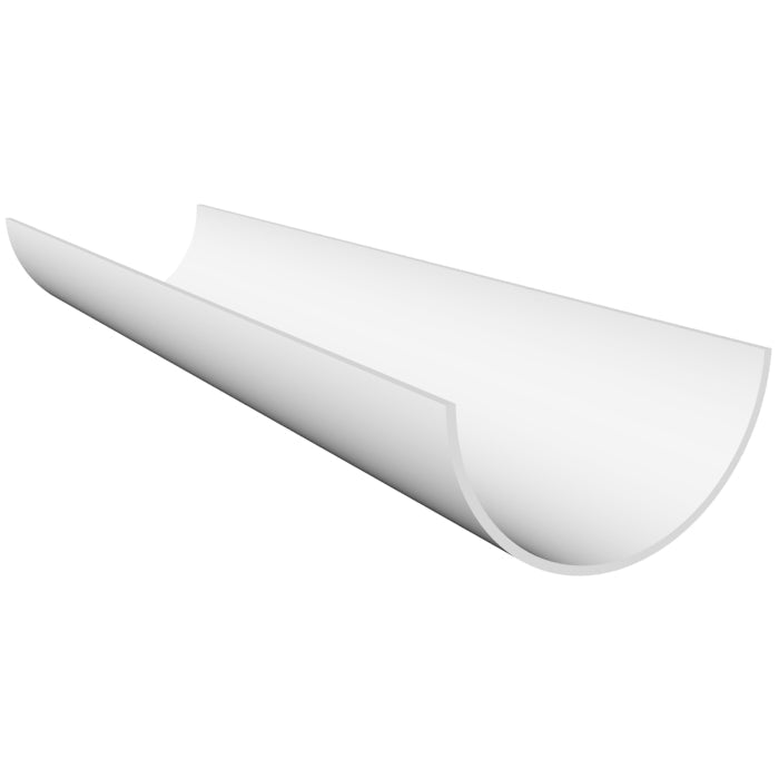 Freeflow 112mm Half Round Plastic Guttering - 4m - Trusted Building Supplies