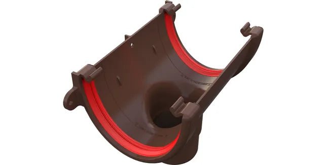 Freeflow 116mm Deep Half Round Guttering Running Outlet - Trusted Building Supplies