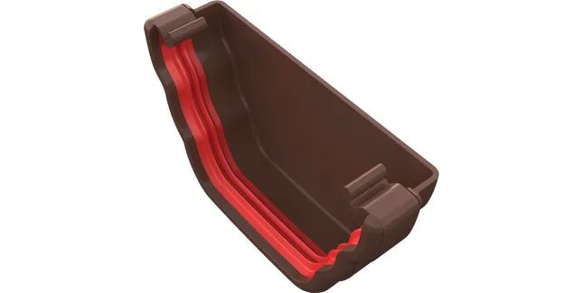 Freeflow 135mm Ogee Plastic Guttering External Stopend - Trusted Building Supplies