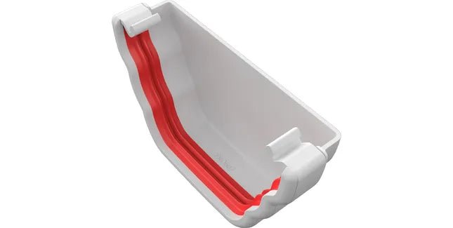 Freeflow 135mm Ogee Plastic Guttering External Stopend - Trusted Building Supplies