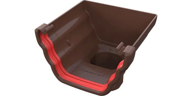 Freeflow 135mm Ogee Plastic Guttering Stopend Outlet - Trusted Building Supplies