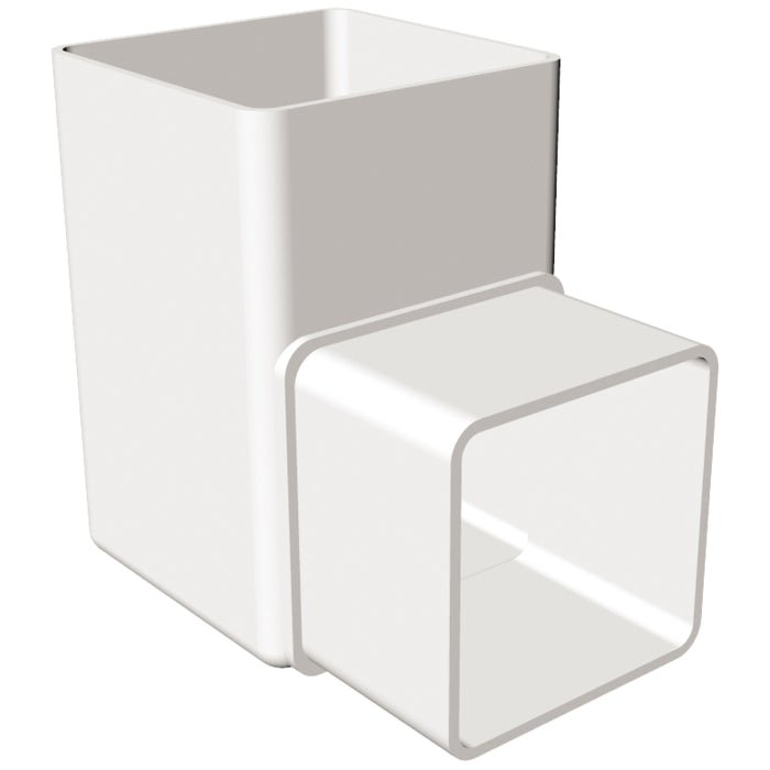 Freeflow 65mm Square Plastic Downpipe Offset Bend - Trusted Building Supplies