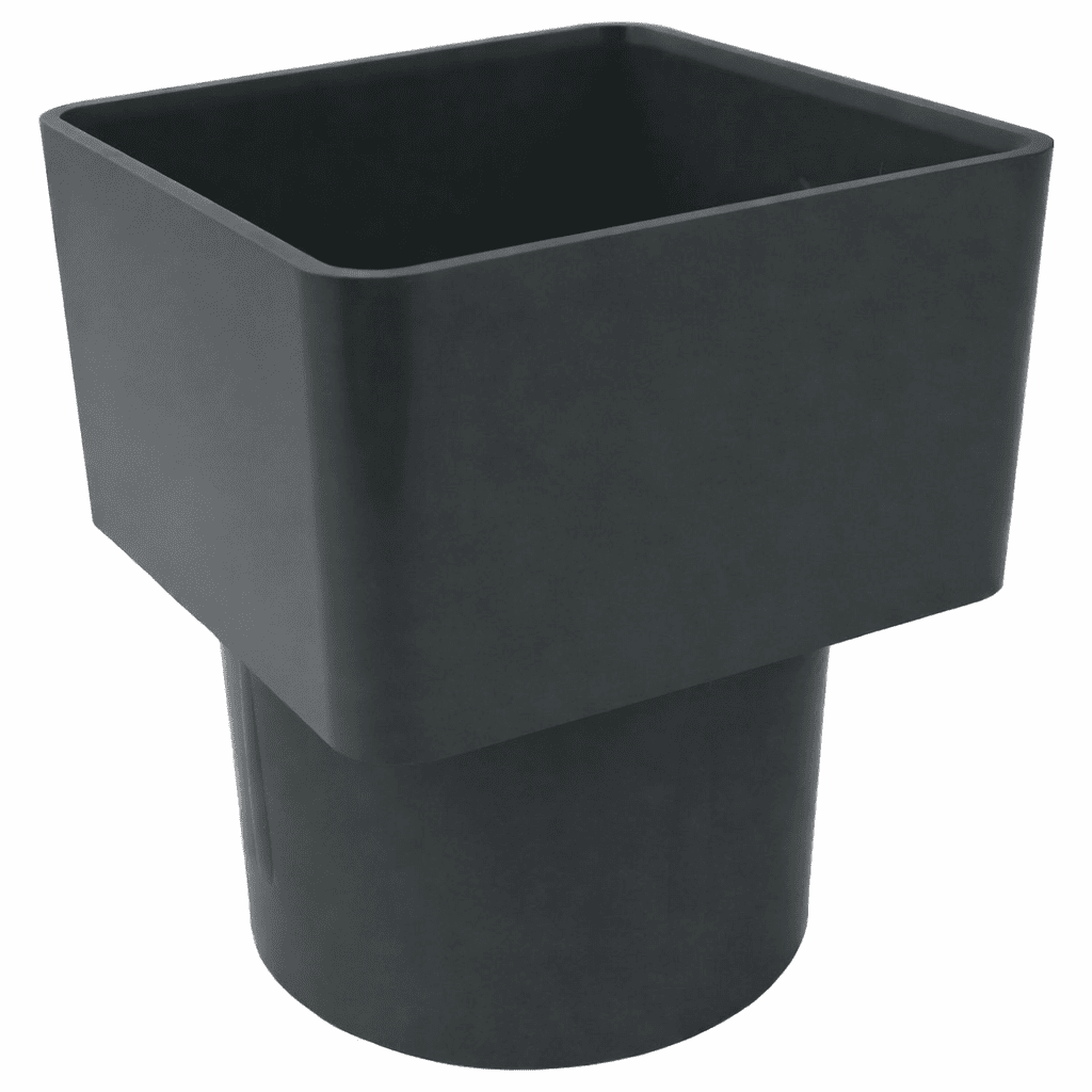 Freeflow Square to Round Plastic Pipe Adaptor - Trusted Building Supplies