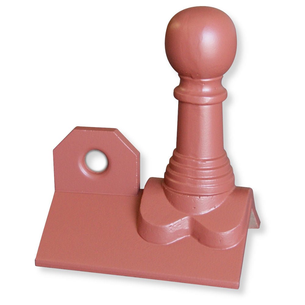 GRC 450mm Bishop Ball Three Hole Crested Angle Ridge Finial - Trusted Building Supplies
