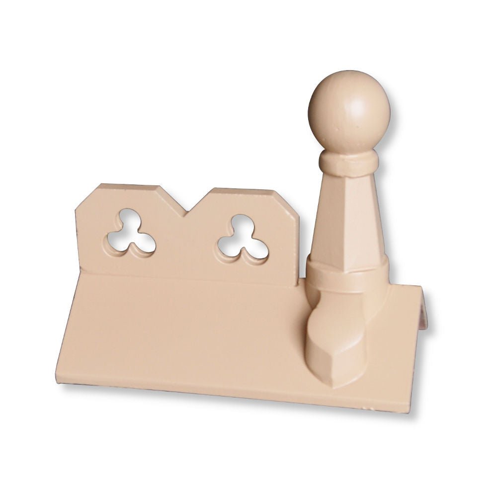 GRC 450mm Pawn Ball Club Crested Angle Ridge Finial - Trusted Building Supplies