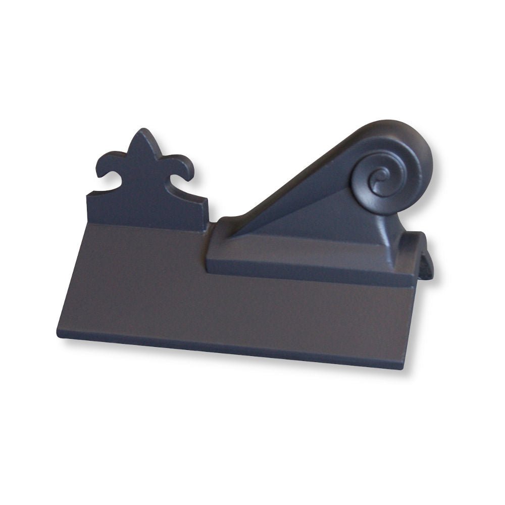 GRC 450mm Scroll Fleur - de - lys Angle Ridge Finial - Trusted Building Supplies