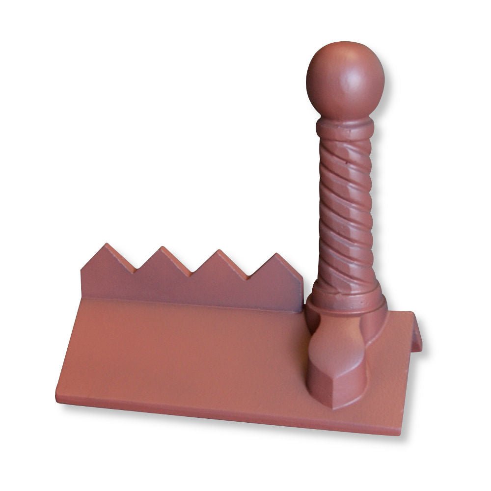 GRC 450mm Spiral Ball Cocks Comb Angle Ridge Finial - Trusted Building Supplies