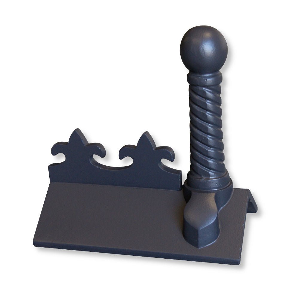 GRC 450mm Spiral Ball Fleur - de - lys Angle Ridge Finial - Trusted Building Supplies