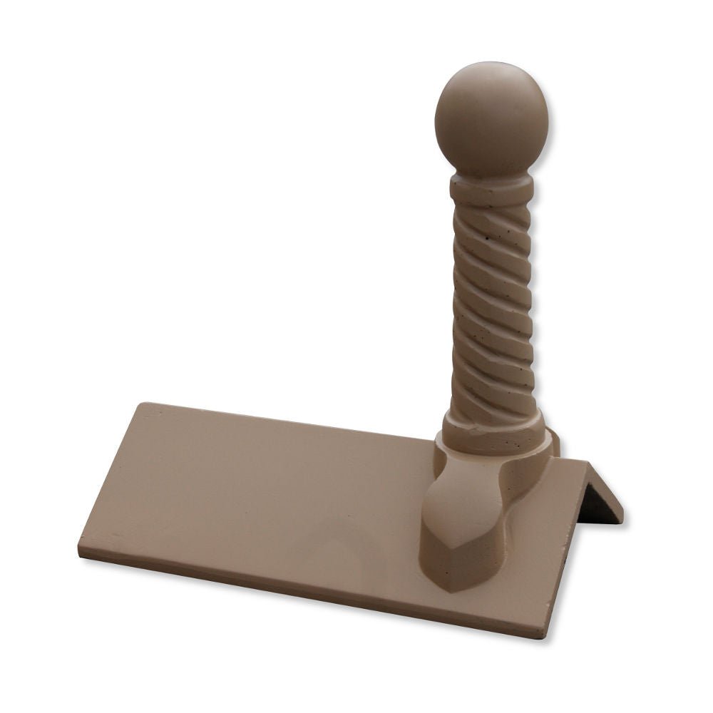 GRC 450mm Spiral Ball Plain Angle Ridge Finial - Trusted Building Supplies