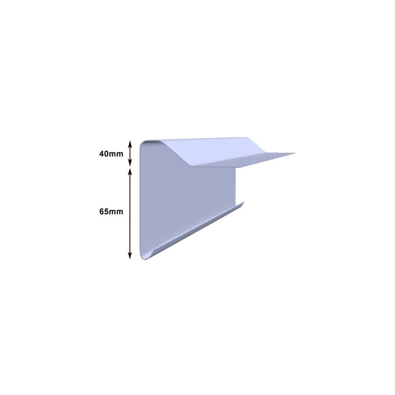 Half B230 Fibreglass Roofing GRP Raised Edge Trim - Trusted Building Supplies
